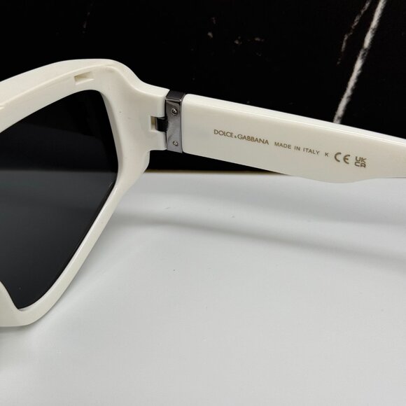 NEW DOLCE&GABBANA DG6177 3312/87 SUNGLASSES SHIELD WHITE DG6177 331287 UNISEX main image 9